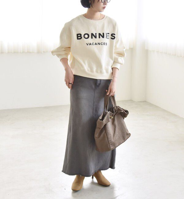 quaranciel「quaranciel:〈手洗い可能〉スパンコール刺繍 ロゴ スウェット」|スウェット・ジャージ|