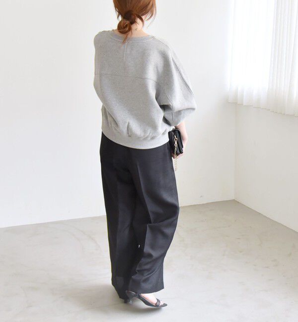 quaranciel「quaranciel:〈手洗い可能〉スパンコール刺繍 ロゴ スウェット」|スウェット・ジャージ|