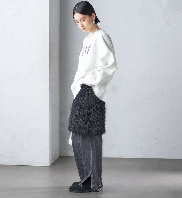 SHIPS for women「〈手洗い可能〉ラメ フリンジ ミニ スカート」|スカート|