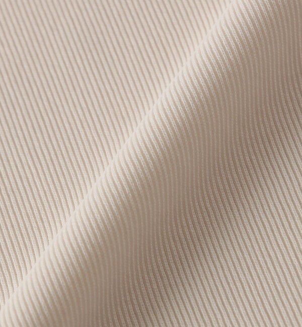 SHIPS for women「〈洗濯機可能〉ストレッチ リブ ロング スリーブ TEE」|Tシャツ・カットソー|