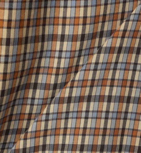 SHIPS KIDS「ARCH&LINE:125～145cm / オーガニック コットン チェック フリル ブラウス」|シャツ・ブラウス|