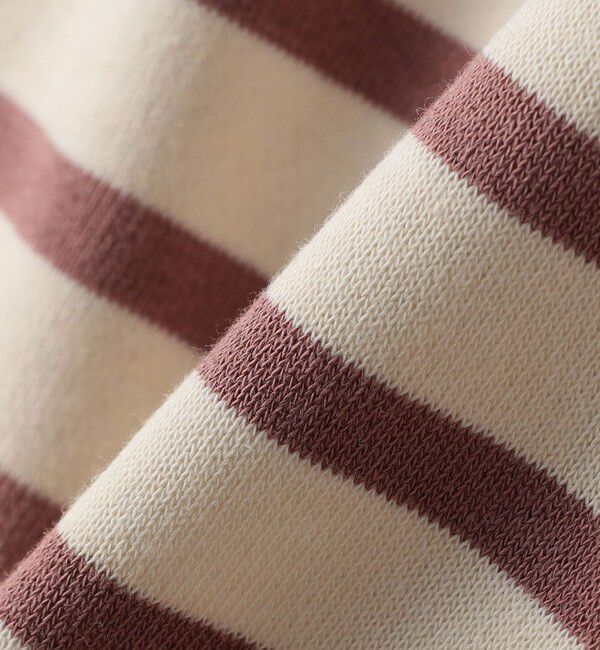 SHIPS Colors 「SHIPS Colors:80～130cm / ミニ裏毛 ボーダー モックネック トップス」|Tシャツ・カットソー|