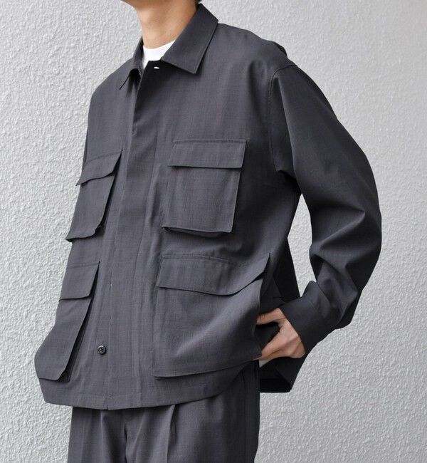 SHIPS any「SHIPS any:〈通気性/遮熱〉CALCULO サマートロピカル BDU シャツ◇」|シャツ・ブラウス|