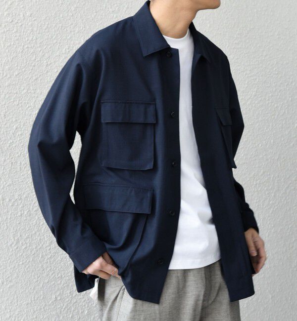 SHIPS any「SHIPS any:〈通気性/遮熱〉CALCULO サマートロピカル BDU シャツ◇」|シャツ・ブラウス|