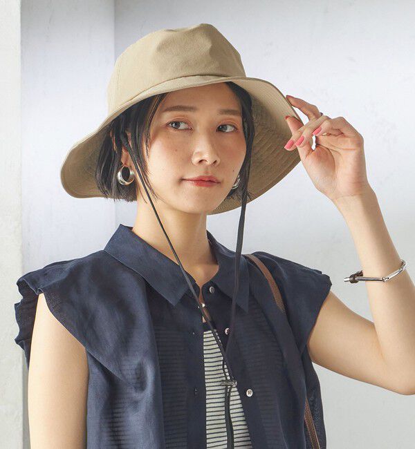 SHIPS for women「Revis.:〈UVカット/撥水〉サファリ ハット」|ハット|