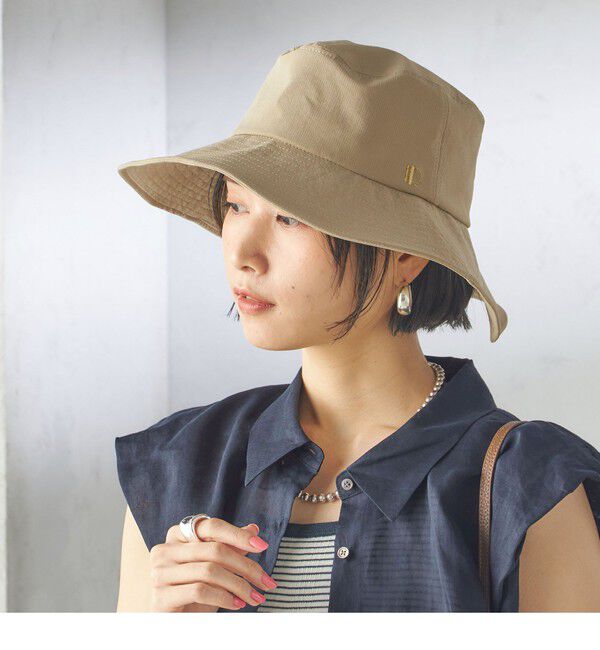 SHIPS for women「Revis.:〈UVカット/撥水〉サファリ ハット」|ハット|