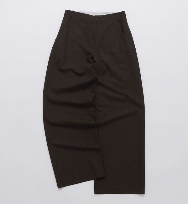 SHIPS「AMOMENTO: WOOL WIDE PANTS」|その他|ダークブラウン