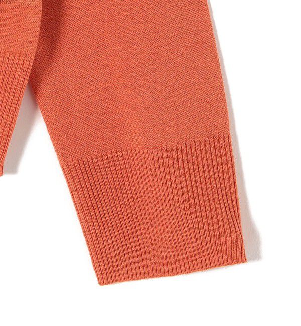 SHIPS for women「SHIPS Primary Navy Label:シルク リネン ハイ ボタン カーディガン」|カーディガン|