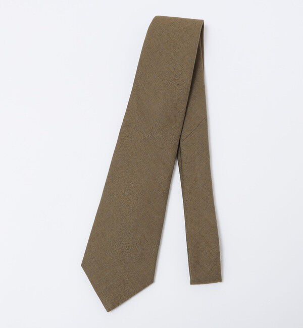 SHIPS「SHIPS: スペンスブライソン アイリッシュリネン ソリッド ネクタイ」|ネクタイ・蝶ネクタイ|ライトブラウン