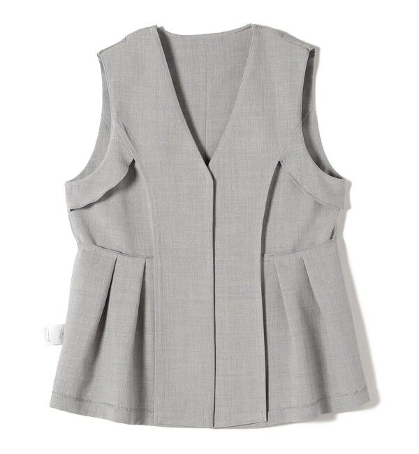 SHIPS Colors 「SHIPS Colors:〈洗濯機可能〉リネンライク ペプラム ベスト◇」|ベスト・ジレ|