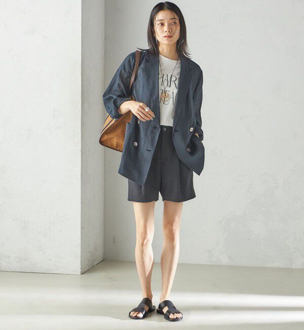 SHIPS for women「小泉里子コラボ:〈手洗い可能〉ダブル クロス ショート パンツ」|その他|