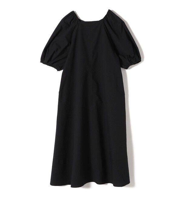 SHIPS Colors 「SHIPS Colors:〈接触冷感・洗濯機可能〉サッカー ２WAY パフスリーブ ワンピース」|ワンピース|ブラック