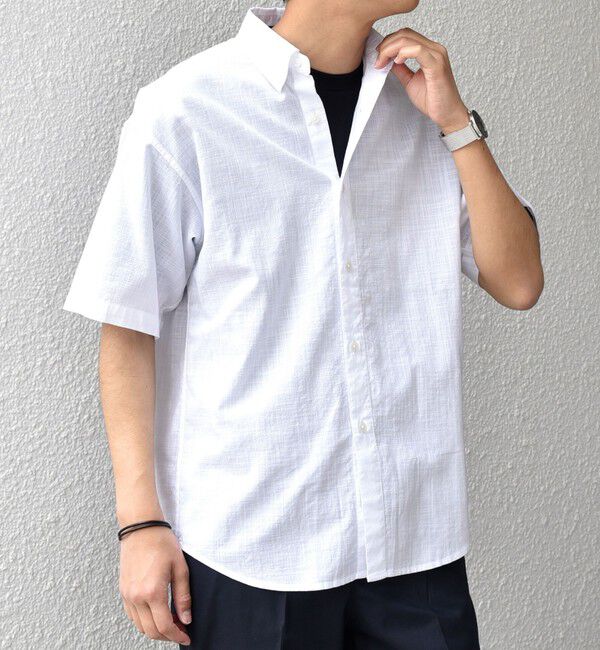 SHIPS any「SHIPS any: BEZ TEXTILE マルチカラー ストライプ/ソリッド ボタンダウン ショートスリーブ シャツ◇」|シャツ・ブラウス|