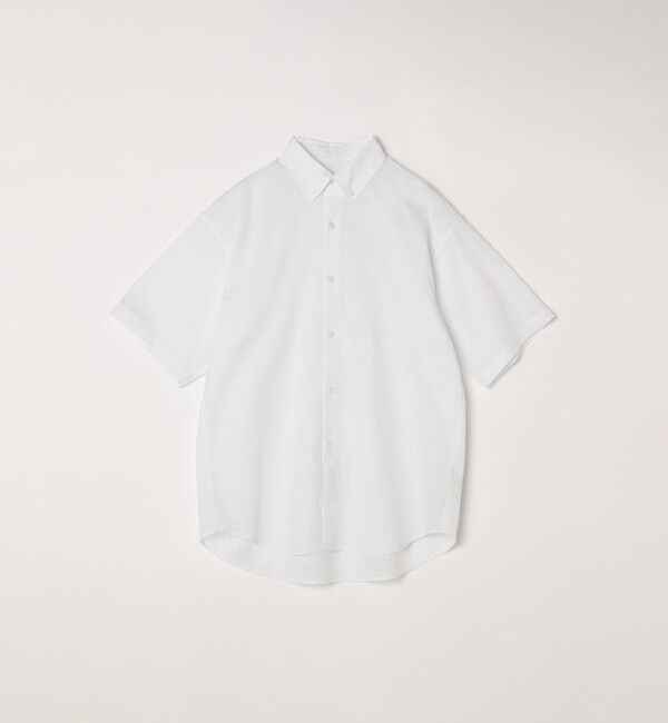 SHIPS any「SHIPS any: BEZ TEXTILE マルチカラー ストライプ/ソリッド ボタンダウン ショートスリーブ シャツ◇」|シャツ・ブラウス|