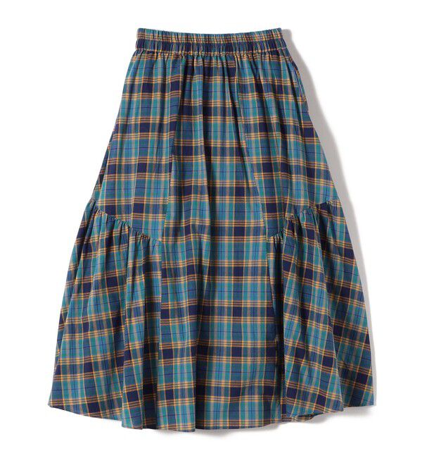 SHIPS Colors 「SHIPS Colors:〈手洗い可能〉マドラスチェック ギャザー スカート◇」|スカート|