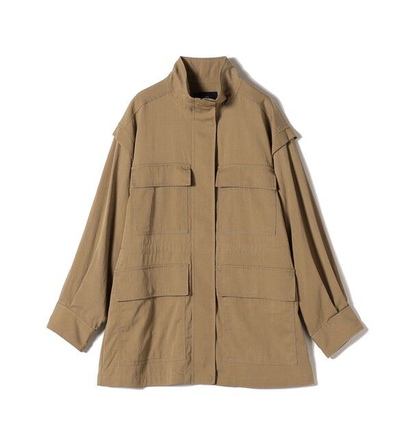 SHIPS Colors 「SHIPS Colors:〈手洗い可能〉パッチポケット ミリタリー ブルゾン」|ブルゾン・スタジャン|