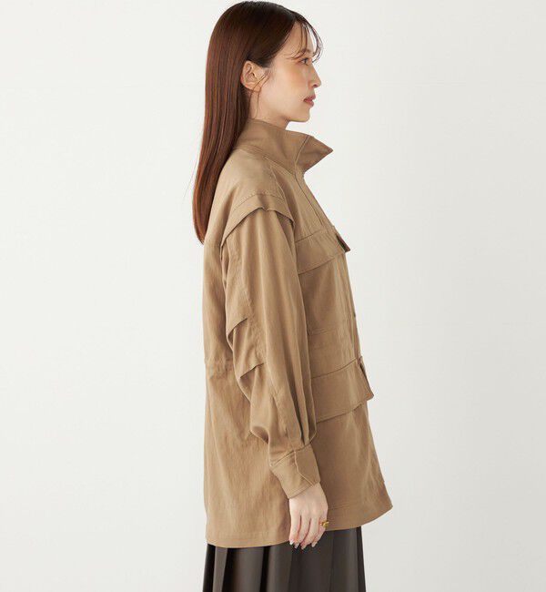 SHIPS Colors 「SHIPS Colors:〈手洗い可能〉パッチポケット ミリタリー ブルゾン」|ブルゾン・スタジャン|