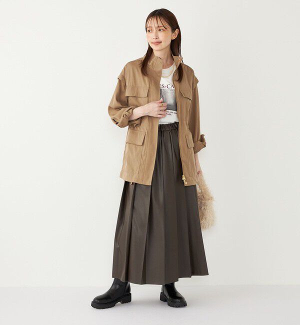 SHIPS Colors 「SHIPS Colors:〈手洗い可能〉パッチポケット ミリタリー ブルゾン」|ブルゾン・スタジャン|