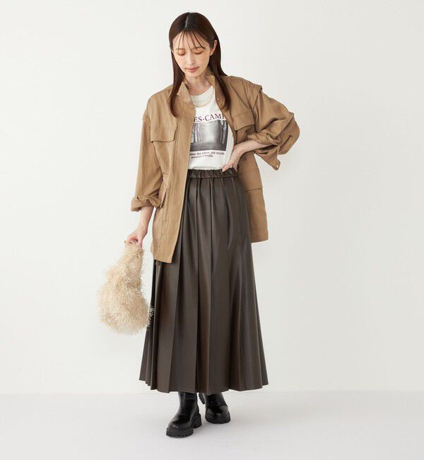 SHIPS Colors 「SHIPS Colors:〈手洗い可能〉パッチポケット ミリタリー ブルゾン」|ブルゾン・スタジャン|