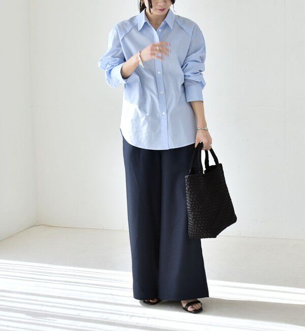 quaranciel「quaranciel:〈洗濯機可能〉ギャザー シャツ & イージー パンツ セットアップ」|その他|