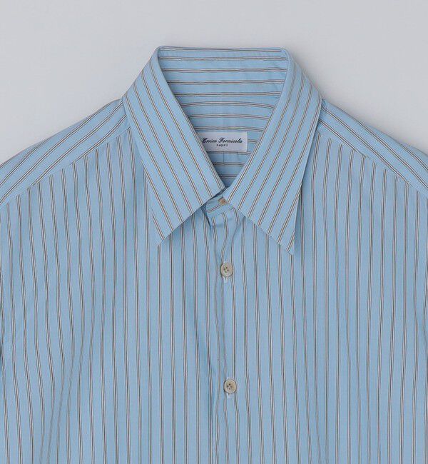 SHIPS「【SHIPS別注】Errico Formicola: DARIO オルタネイト ストライプ シャツ」|シャツ・ブラウス|