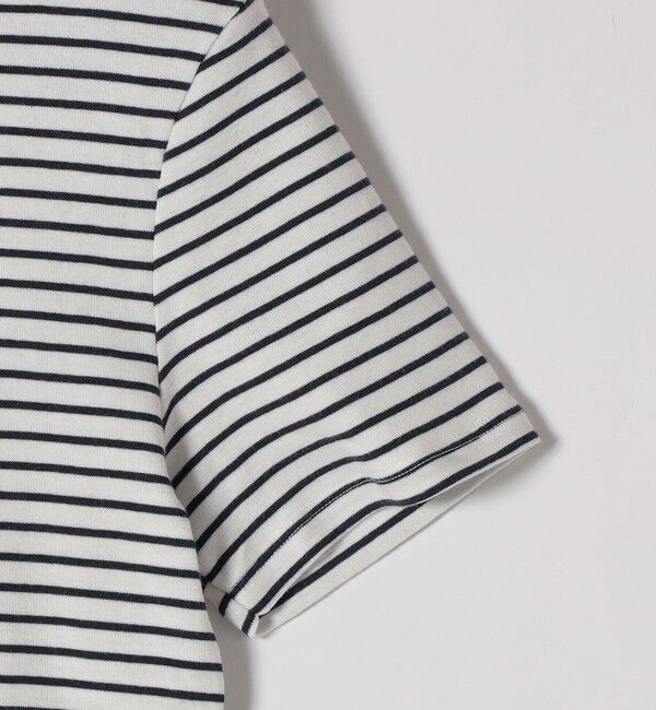 SHIPS any「《予約》【SHIPS any別注】PETIT BATEAU: ロゴ プリント コンパクト ボーダー TEE 26SS」|Tシャツ・カットソー|