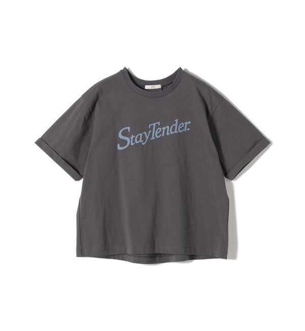 SHIPS for women「《予約》【WEB限定】バック タック ショート スリーブ ロゴ プリント TEE」|Tシャツ・カットソー|