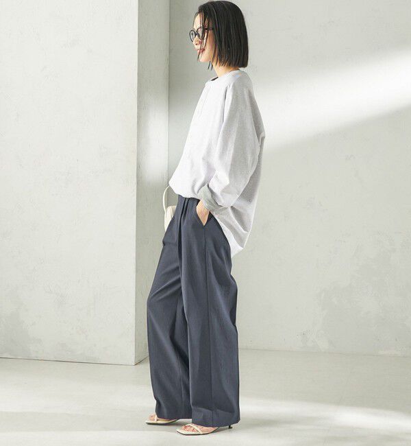 SHIPS for women「《予約》【SHIPS別注】onit: ヘンリー ネック プルオーバー」|Tシャツ・カットソー|