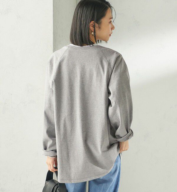 SHIPS for women「《予約》【SHIPS別注】onit: ヘンリー ネック プルオーバー」|Tシャツ・カットソー|