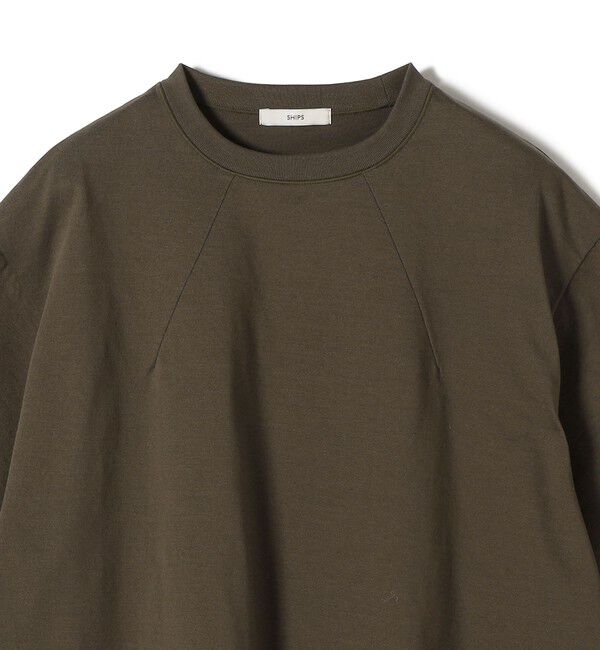 SHIPS for women「《予約》バスク ボーダー / 無地 5分袖 TEE」|Tシャツ・カットソー|