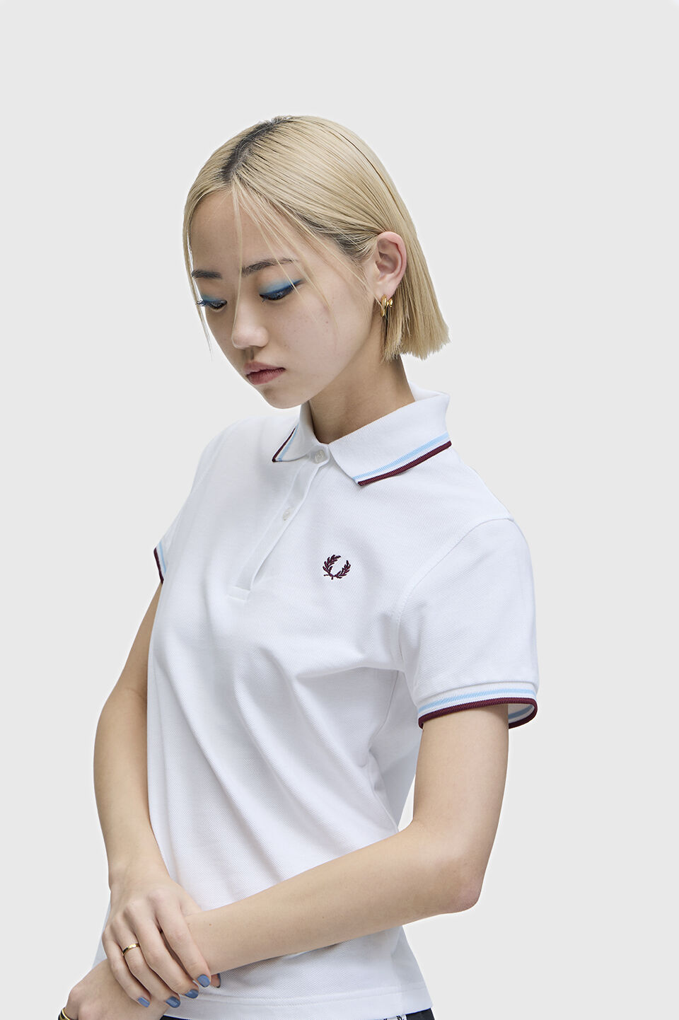 FRED PERRY 「The Fred Perry Shirt  G12」|ポロシャツ|WHITE / MAROON