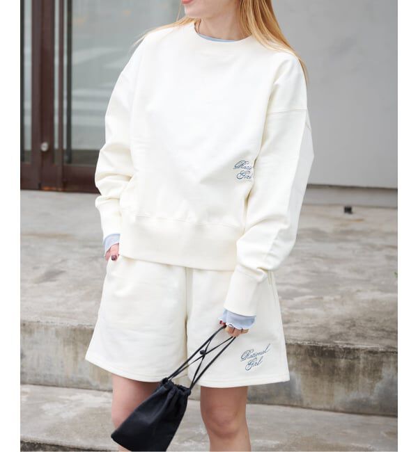 OUTDOOR PRODUCTS Usual Things「≪予約≫RATIONAL GIRL ロゴ刺繍スウェットプルオーバー」|スウェット・ジャージ|