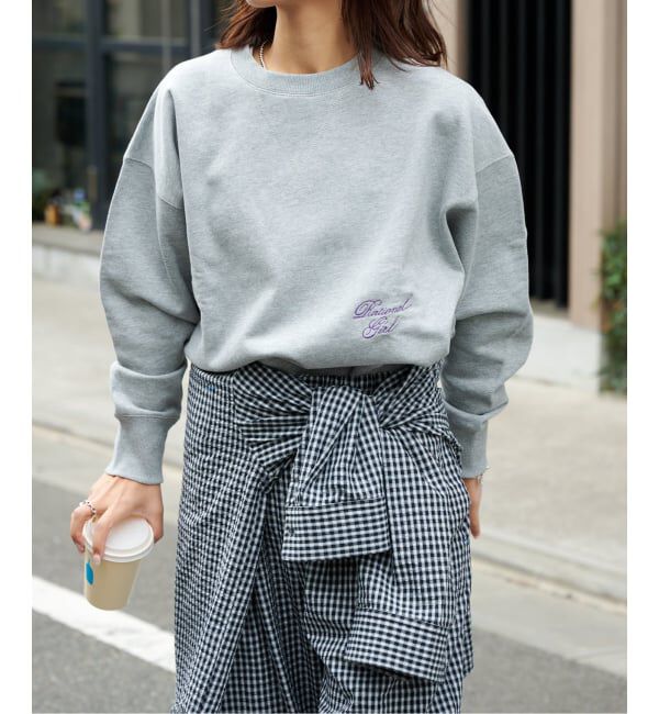 OUTDOOR PRODUCTS Usual Things「≪予約≫RATIONAL GIRL ロゴ刺繍スウェットプルオーバー」|スウェット・ジャージ|