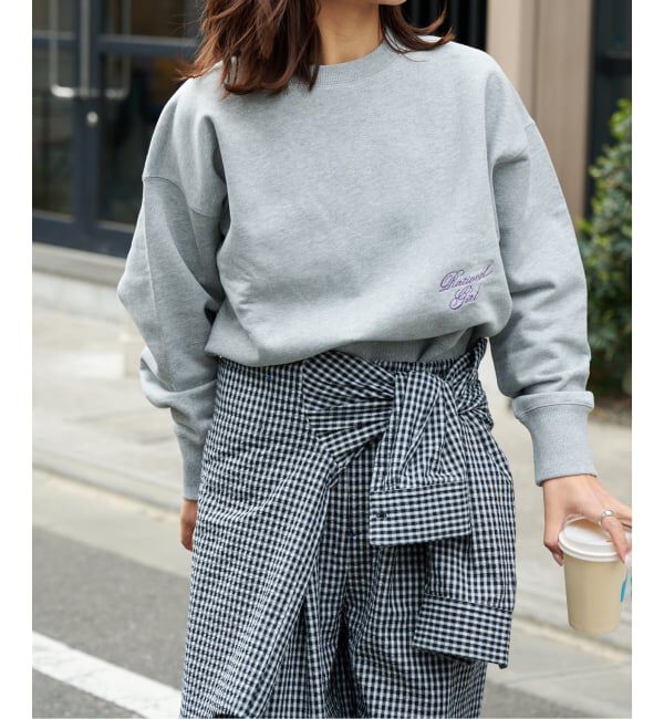 OUTDOOR PRODUCTS Usual Things「≪予約≫RATIONAL GIRL ロゴ刺繍スウェットプルオーバー」|スウェット・ジャージ|