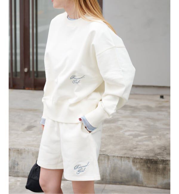 OUTDOOR PRODUCTS Usual Things「≪予約≫RATIONAL GIRL ロゴ刺繍スウェットプルオーバー」|スウェット・ジャージ|ホワイト