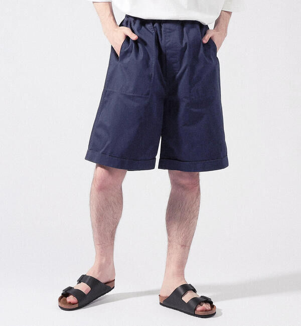 BLUE WORK「ブロークンツイル ワイドイージーショートパンツ」|その他|