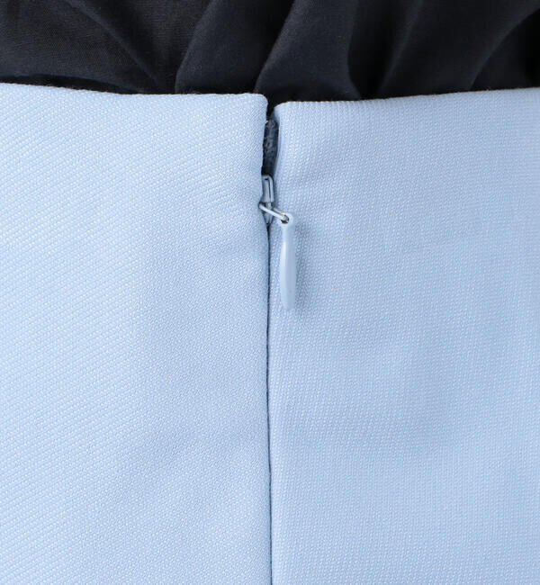 Ballsey「ドレープダブルクロス バックタックミディスカート」|フレア|