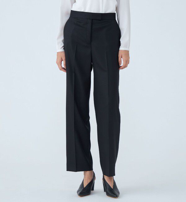 TOMORROWLAND collection「シャイニーピンヘッド ストレートパンツ」|スラックス|