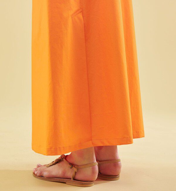 GALERIE VIE「バウンシーウェザー アシンメトリースリットマキシスカート」|台形|