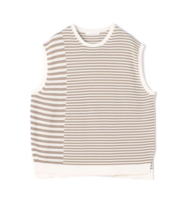 GALERIE VIE「クレープコットン ノースリーブプルオーバー」|ニット・セーター|14 ホワイト系