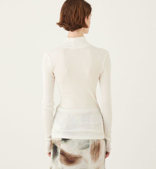 DES PRES「シルクコットンリブ ハイネックプルオーバー」|Tシャツ・カットソー|