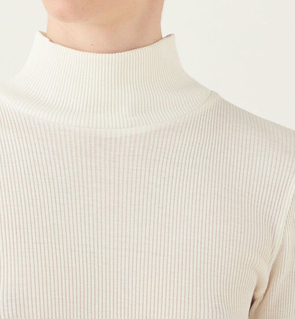 DES PRES「シルクコットンリブ ハイネックプルオーバー」|Tシャツ・カットソー|