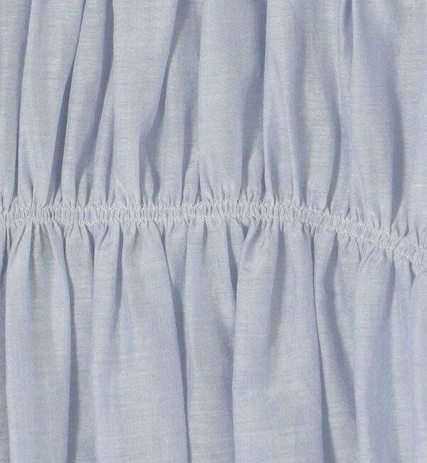 TOMORROWLAND collection「コットンシルク シャーリングペプラムブラウス」|シャツ・ブラウス|