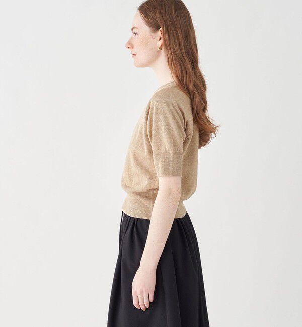 MACPHEE「プレーンリネン ラグランスリーブプルオーバー」|ニット・セーター|