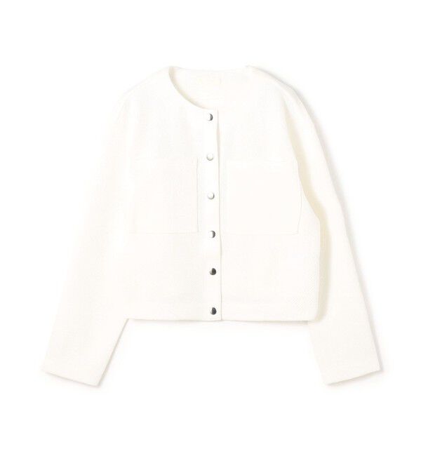 Ballsey「イギージャージー ショートカーディガン」|カーディガン|11 ホワイト