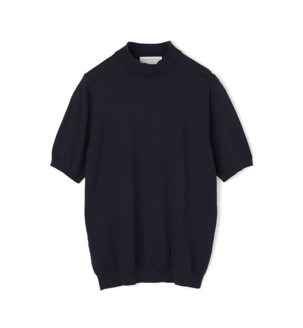 TOMORROWLAND MENS「シルクコットン モックネックプルオーバー SESIA」|ニット・セーター|69 ネイビー