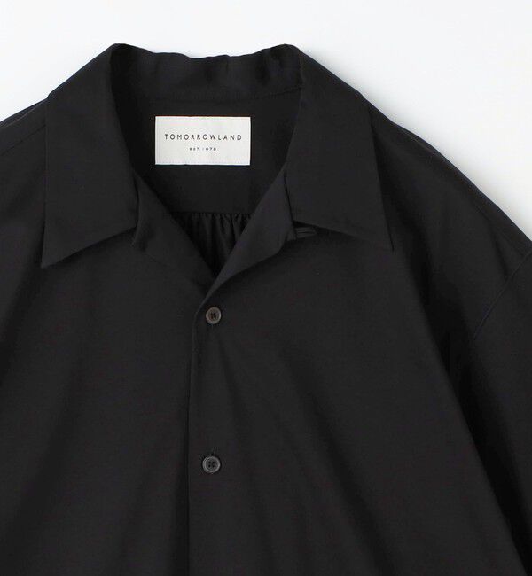TOMORROWLAND MENS「コットンポリエステルジャージー オープンカラーシャツ」|シャツ・ブラウス|