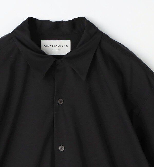 TOMORROWLAND MENS「コットンポリエステルジャージー オープンカラーシャツ」|シャツ・ブラウス|