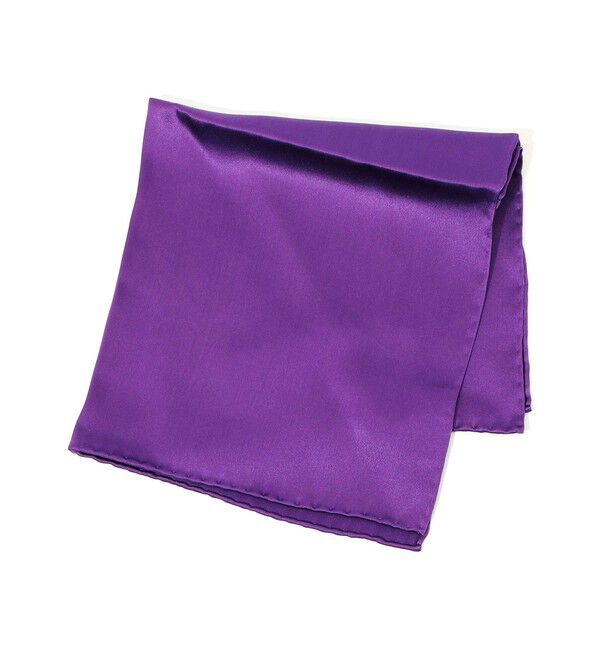 TOMORROWLAND GOODS「TOMORROWLAND シルクサテン ポケットチーフ」|その他|77 パープル