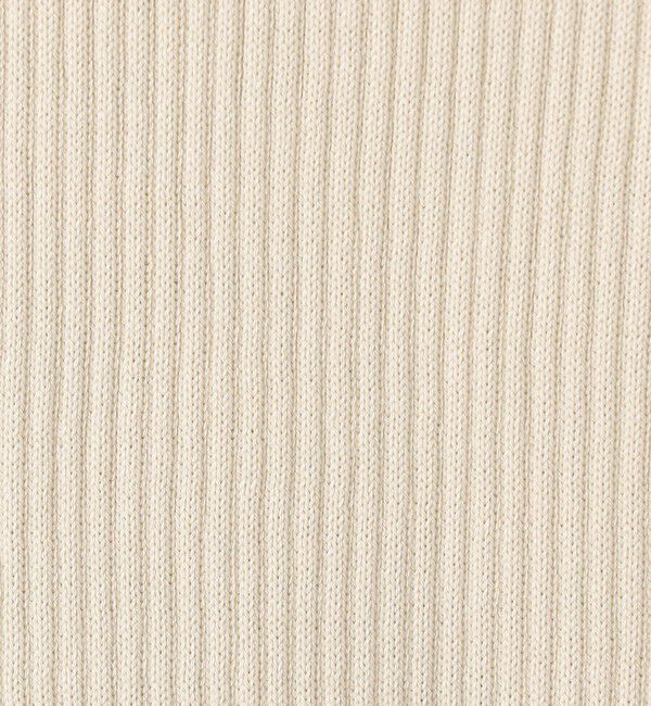 GALERIE VIE「ギザコットンリブ クルーネックプルオーバー」|ニット・セーター|